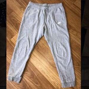 Light grey nike joggers